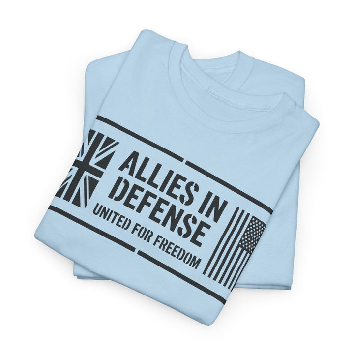 UK &amp; US Allies Defence Veteran Tee — Flags on Sleeves