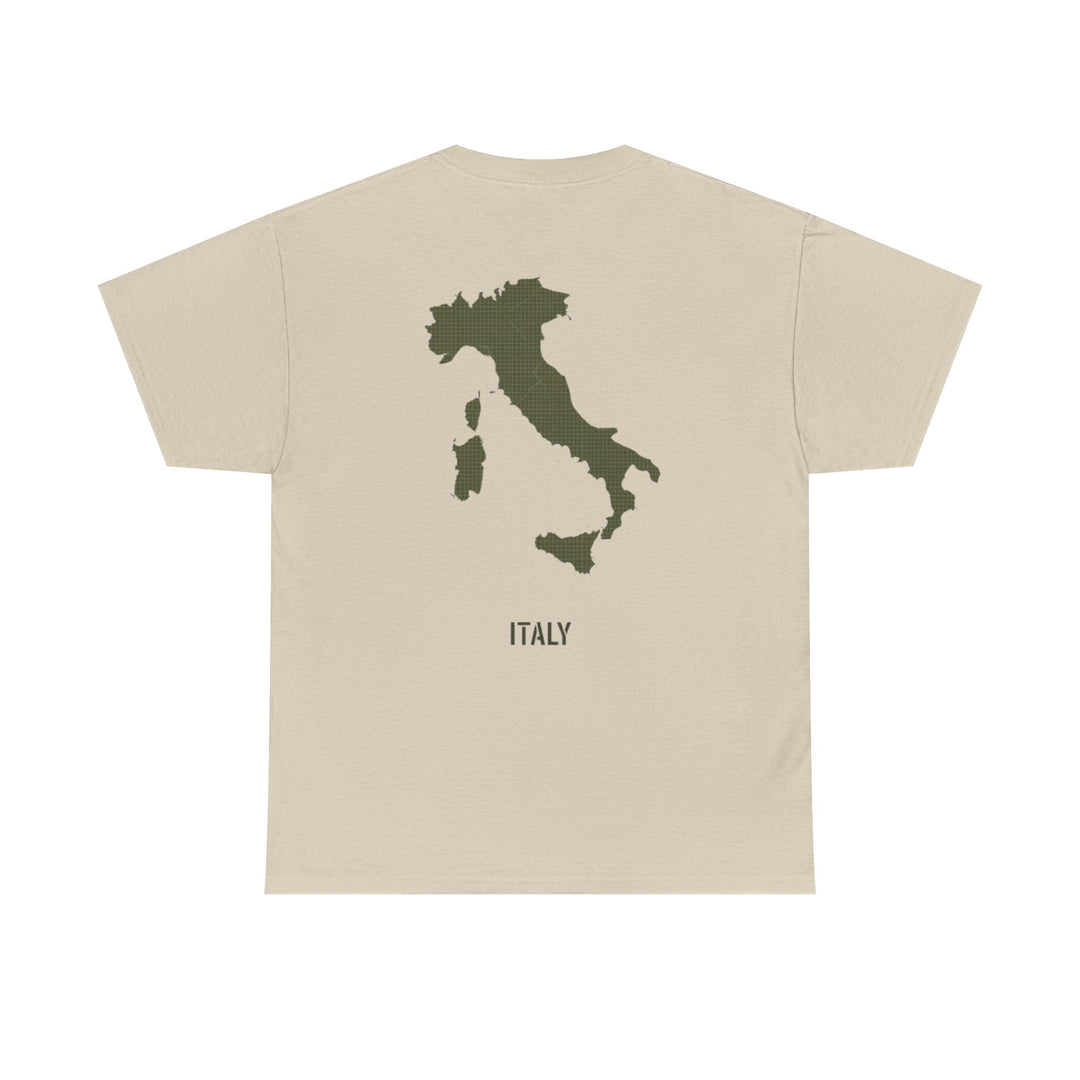 Italy Map Tee — GALLUS Logo Casual Cotton T-Shirt