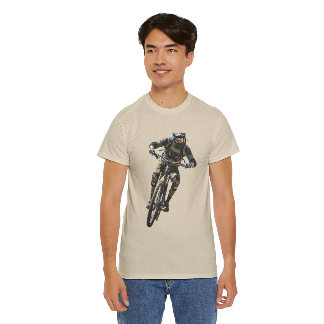 Downhill MTB Rider Graphic Tee