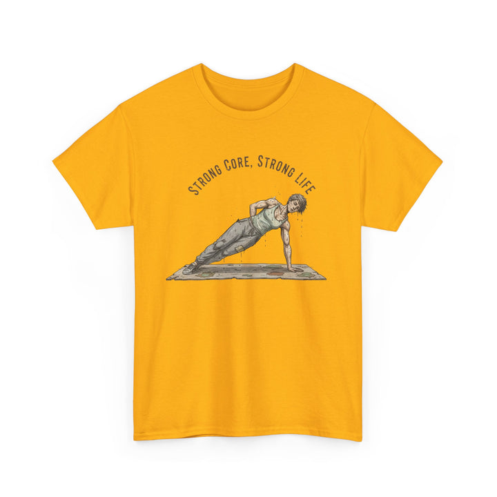 Pilates Fitness Plank Tee – soft, breathable cotton designed for Pilates and core workouts. Comfortable, flexible, and perfect for studio or home sessions.