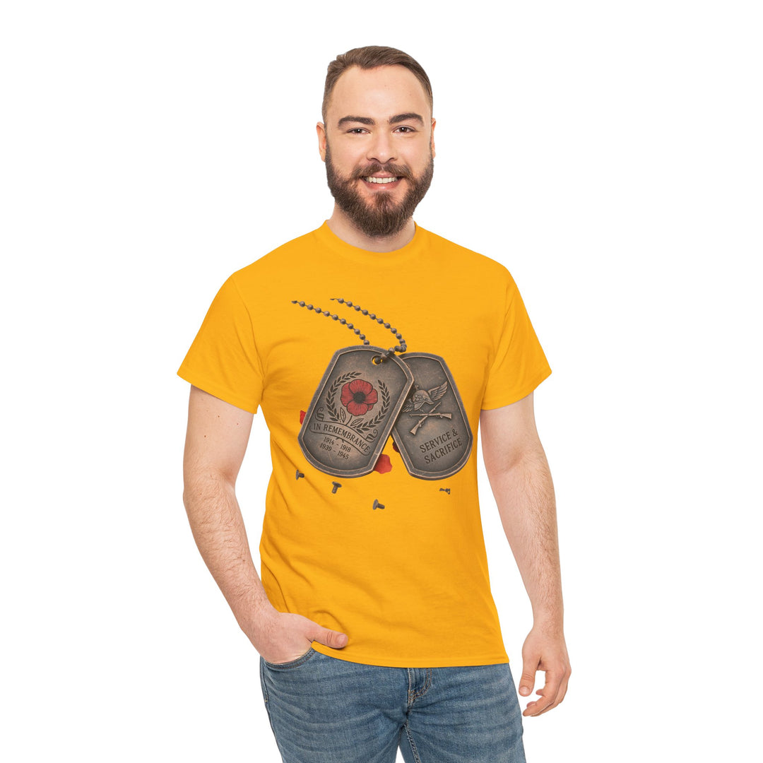 Remembrance Dog Tag T-Shirt — Memorial Military Tribute Tee