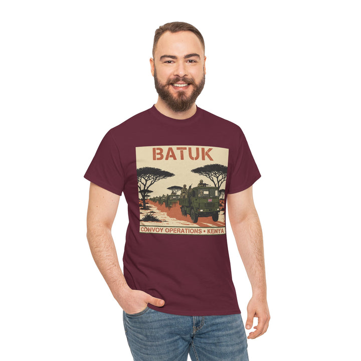 BATUK Convoy Operations Tee — Kenya Vintage Military Travel Graphic T‑Shirt