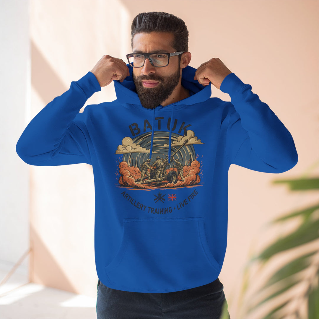 Military Artillery Graphic Hoodie — "BATUK" Live-Fire Training Design