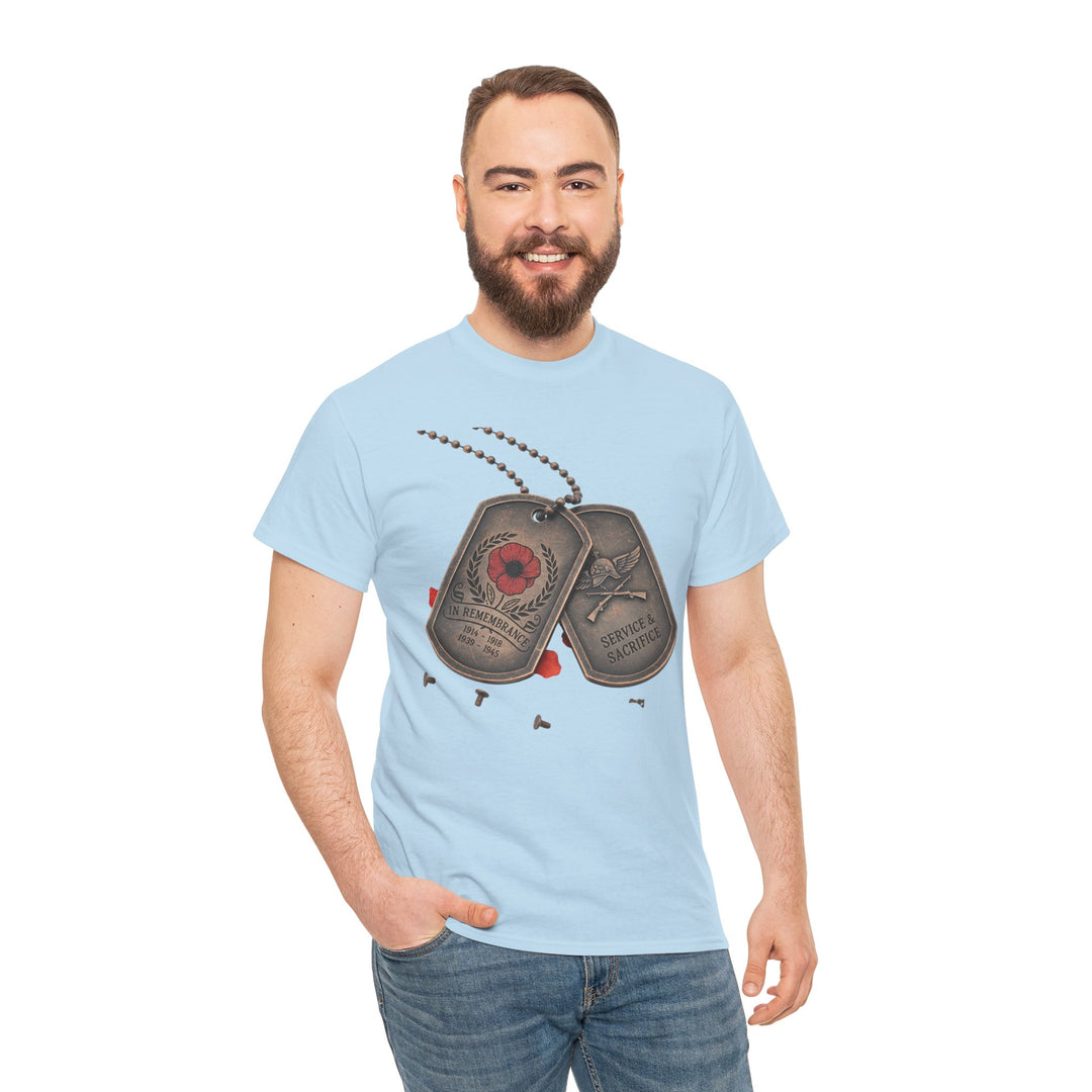 Remembrance Dog Tag T-Shirt — Memorial Military Tribute Tee