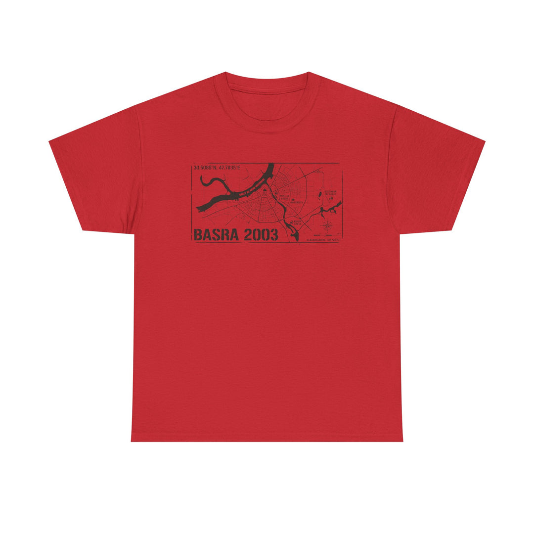 Basra 2003 Vintage Military Map T-Shirt