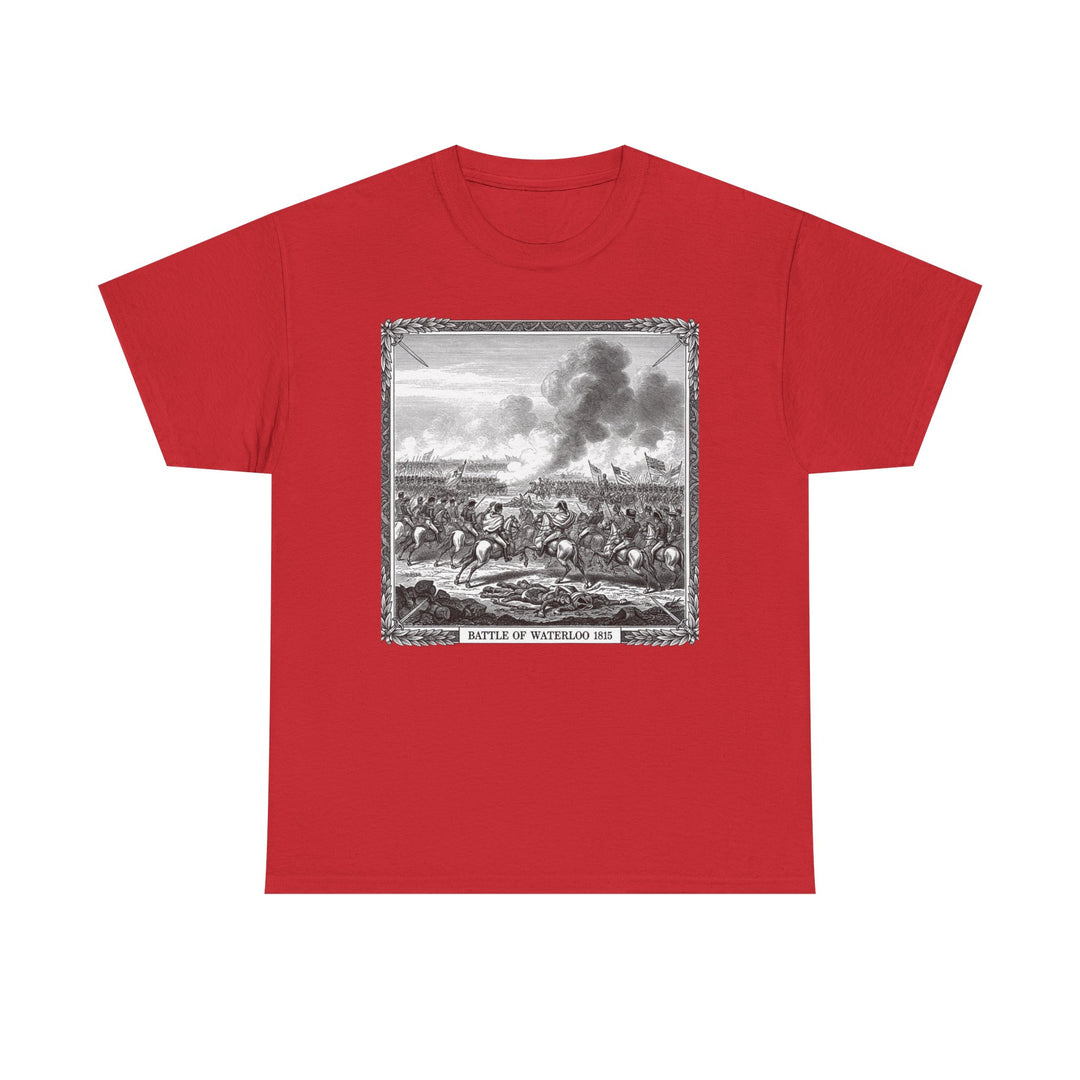 Battle of Waterloo Graphic Tee — Vintage Historical Print T-Shirt