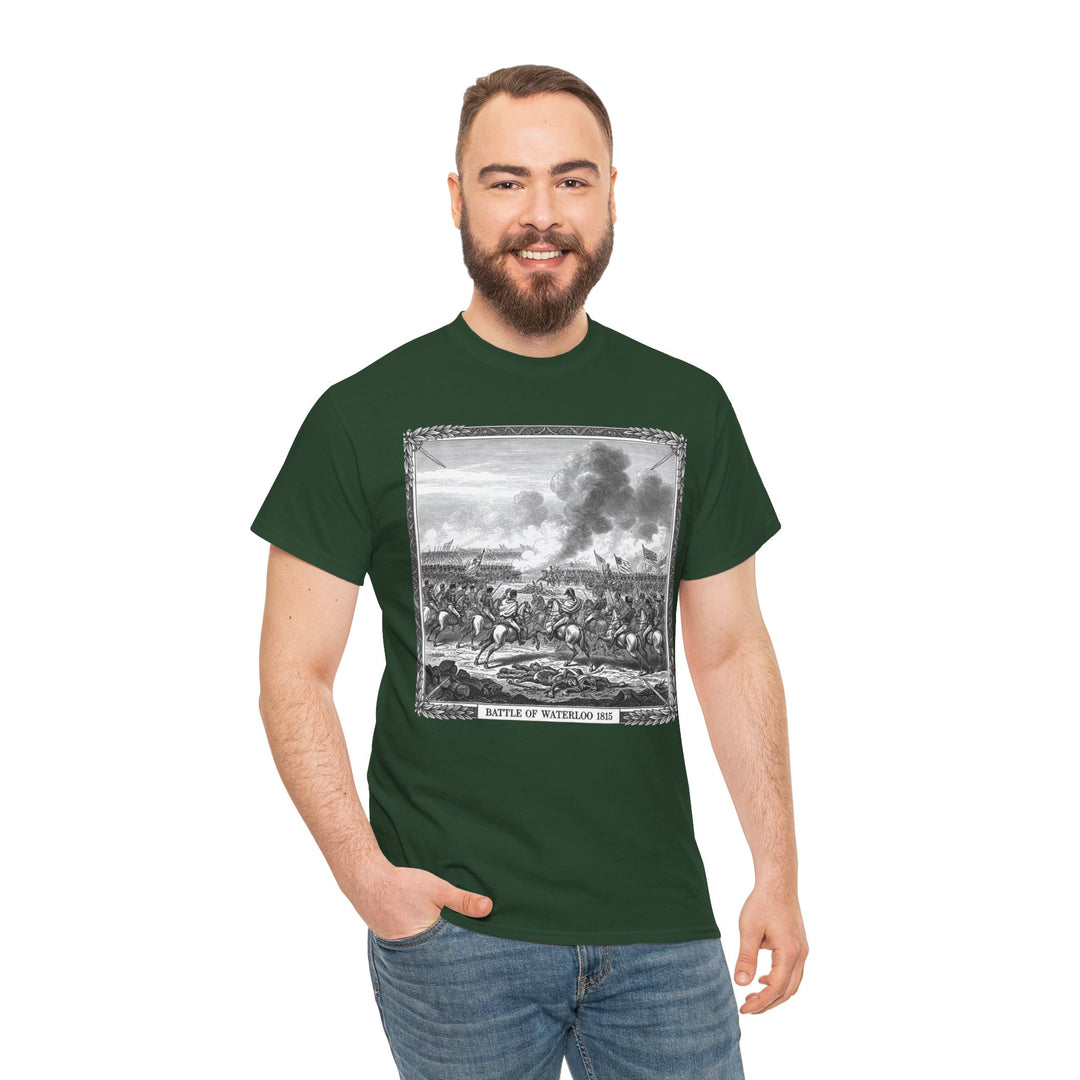 Battle of Waterloo Graphic Tee — Vintage Historical Print T-Shirt