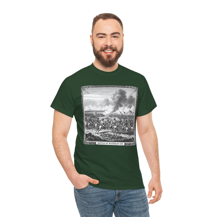 Battle of Waterloo Graphic Tee — Vintage Historical Print T-Shirt