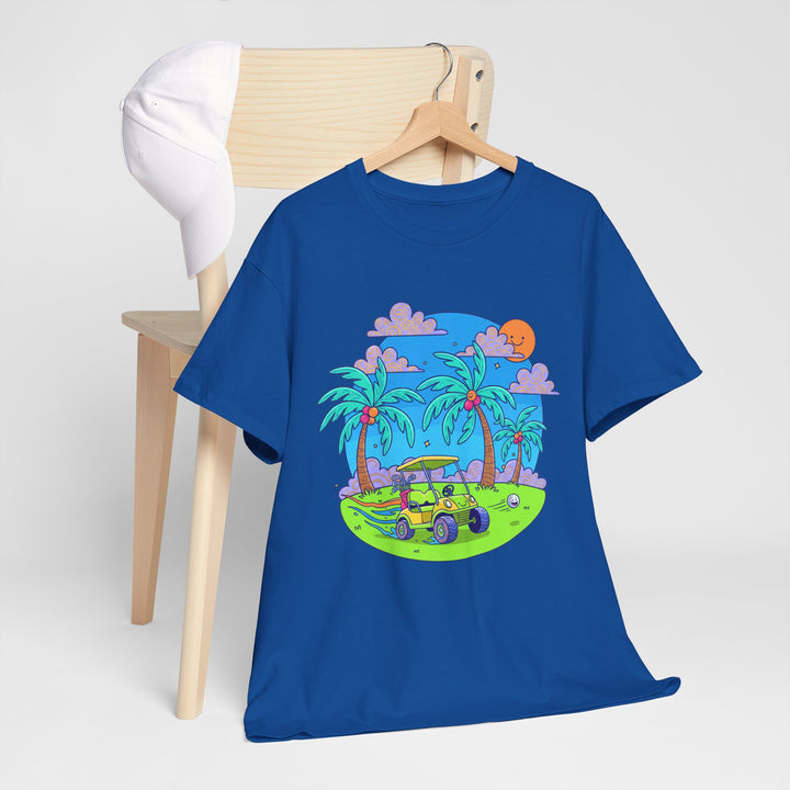 Island Style Golf Cart Beach T-Shirt
