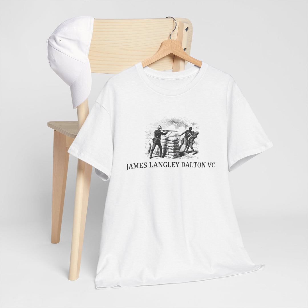 Dalton VC Rorke’s Drift Tribute T-Shirt honoring James Langley Dalton’s courage in 1879. A bold Anglo-Zulu War heritage design.