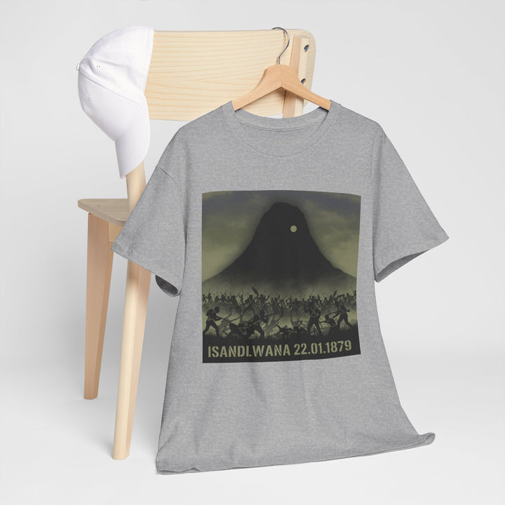 Isandlwana 22.01.1879 T-Shirt honouring the historic battle. A bold tribute tee inspired by Anglo-Zulu War heritage.