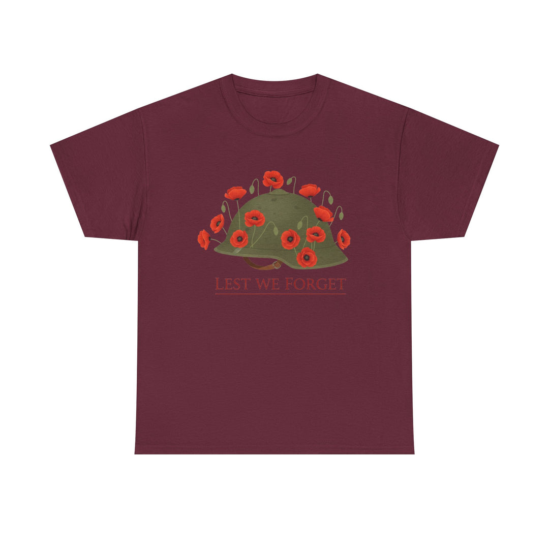 British Army Remembrance Shirt | Lest We Forget Poppy Helmet