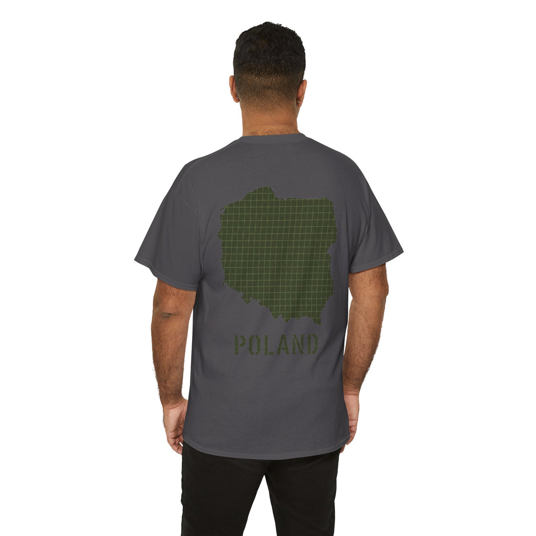 Poland Map Tee — Military Grid Map Graphic T-Shirt
