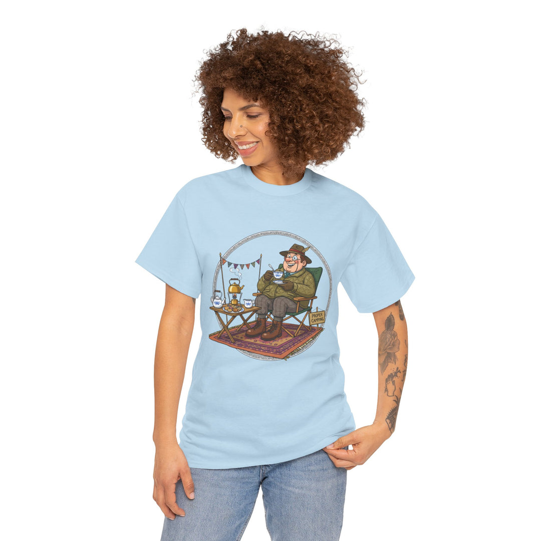 Retro Camping Grandpa Gift T-Shirt — Vintage Mountain Adventure Tee