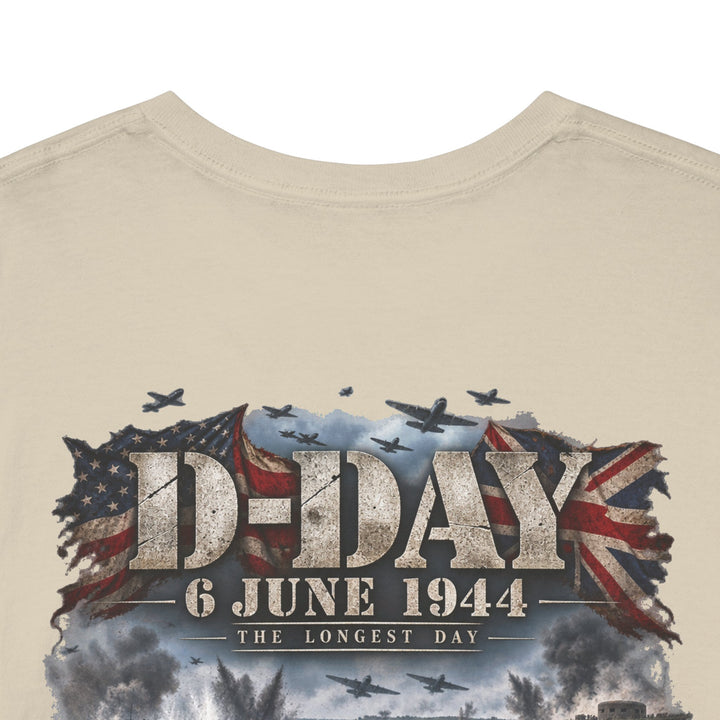 D-Day 6 June 1944 Commemorative T-Shirt — WWII Normandy Veteran Tribute Tee