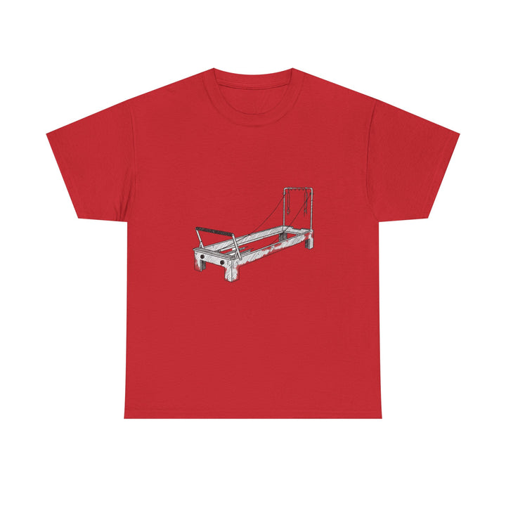 Pilates Reformer Tee – soft, breathable cotton designed for reformer Pilates. Comfortable, flexible, and perfect for studio workouts or casual wear.
