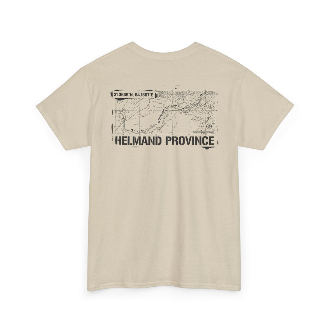 Op Herrick Helmand Province Map T-Shirt - Green Zone Military Graphic Tee