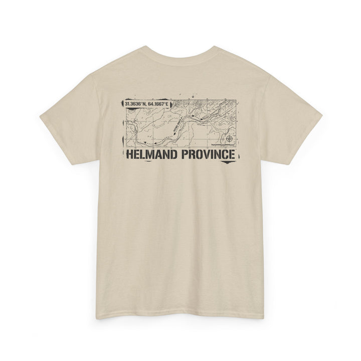 Op Herrick Helmand Province Map T-Shirt - Green Zone Military Graphic Tee