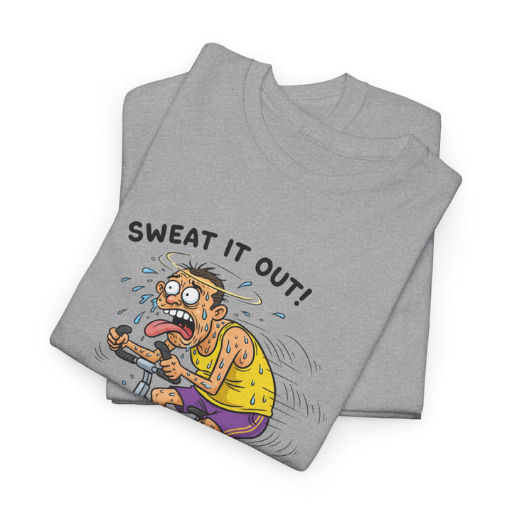 Stay laughing while cycling with the Funny Spin Bike T-Shirt. Comfortable cotton with a witty design, ideal for spin sessions and gym workouts.