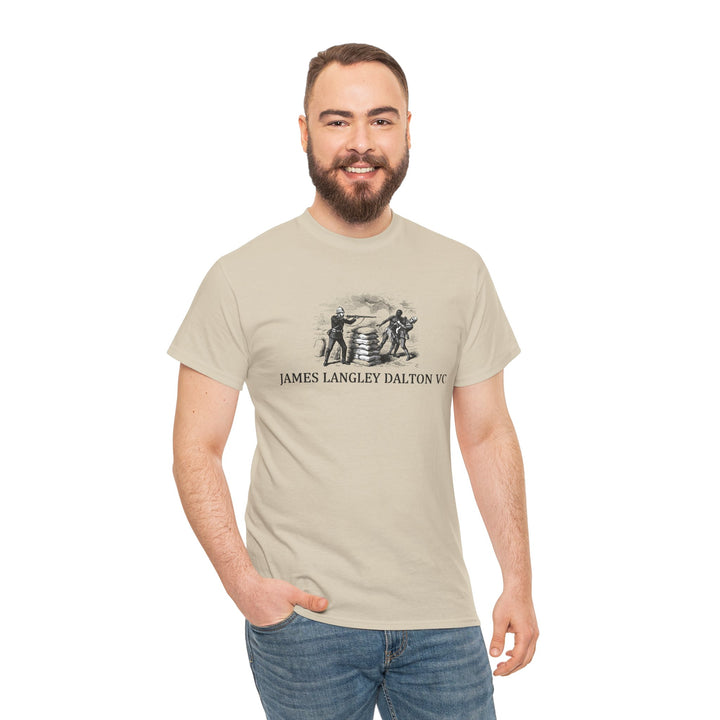 Dalton VC Rorke’s Drift Tribute T-Shirt honoring James Langley Dalton’s courage in 1879. A bold Anglo-Zulu War heritage design.