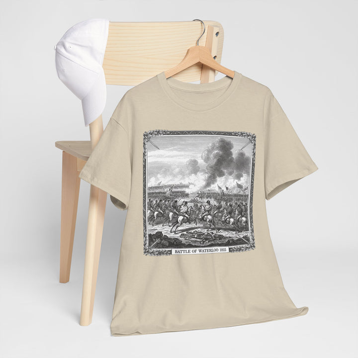 Battle of Waterloo Graphic Tee — Vintage Historical Print T-Shirt