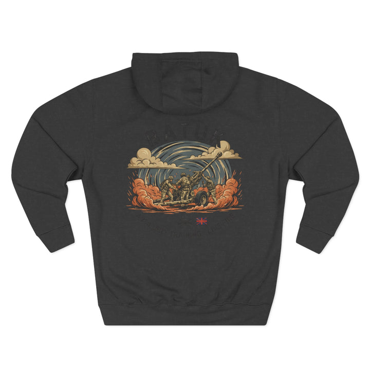 Military Artillery Graphic Hoodie — "BATUK" Live-Fire Training Design