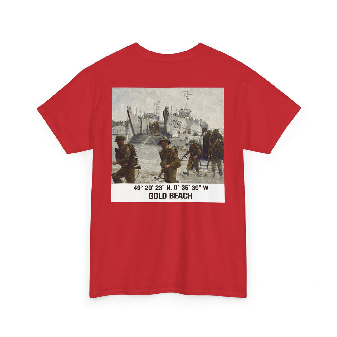 Gold Beach Coordinates Tee — D-Day Normandy Veteran Tribute T-Shirt