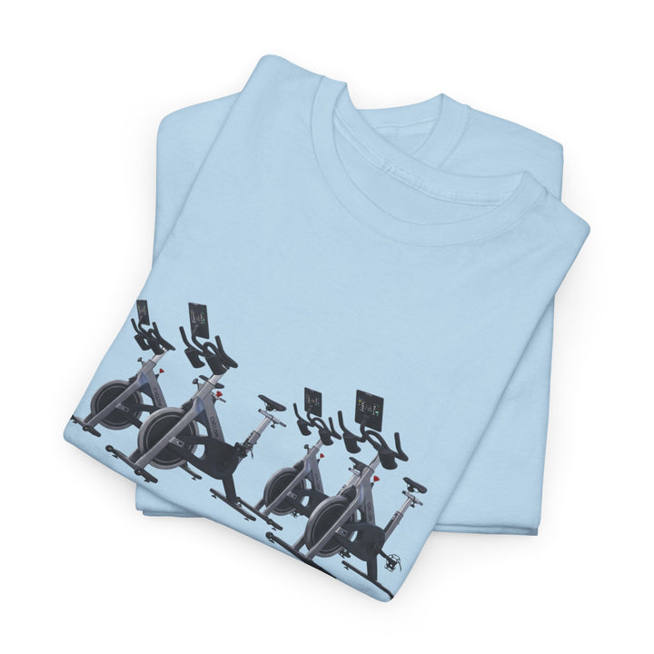 Spin Bikes Tee – soft, breathable cotton designed for indoor cycling and spin classes. Comfortable, durable, and perfect for active lifestyles.