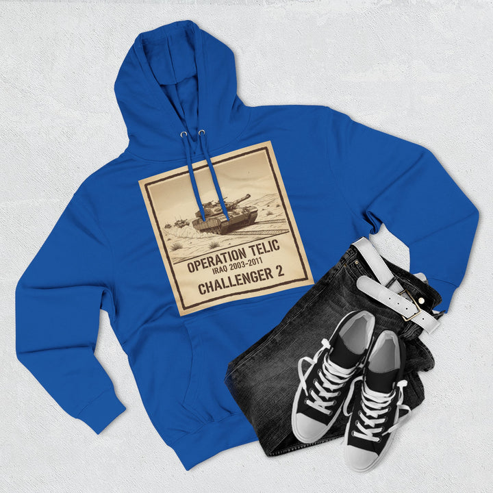 Challenger 2 Op Telic Hoodie — Iraq 2003 Armoured Heritage Graphic
