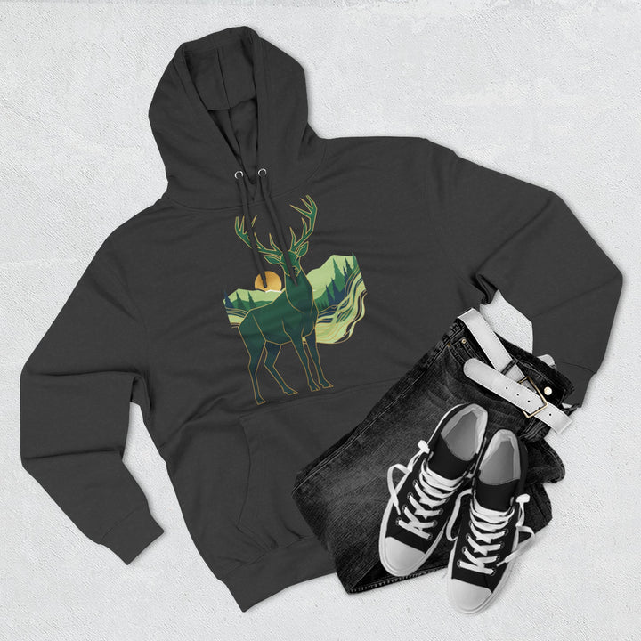 Highland Stag Heritage Hoodie — British Countryside Graphic