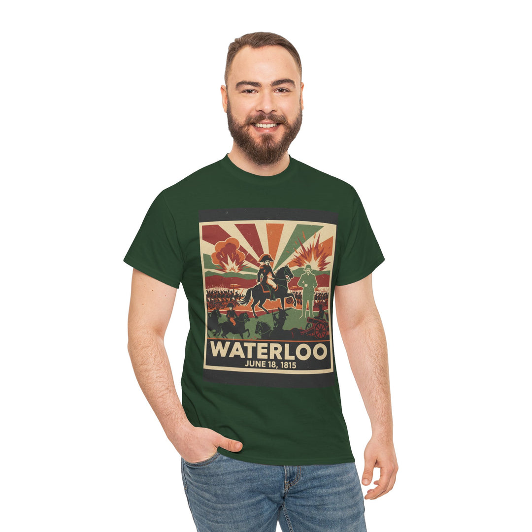 Waterloo 1815 Vintage Battle T-Shirt — Napoleonic War Commemorative Tee