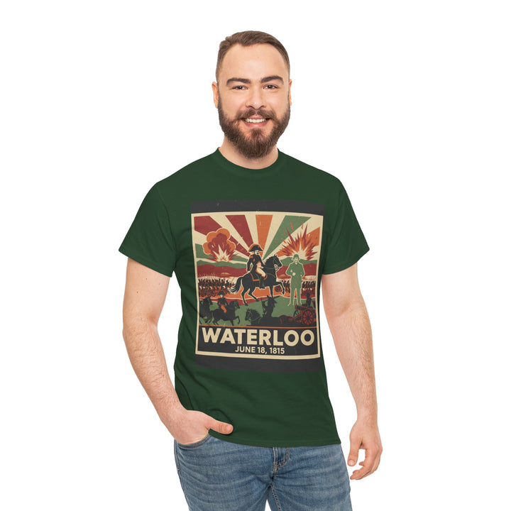 Waterloo 1815 Vintage Battle T-Shirt — Napoleonic War Commemorative Tee