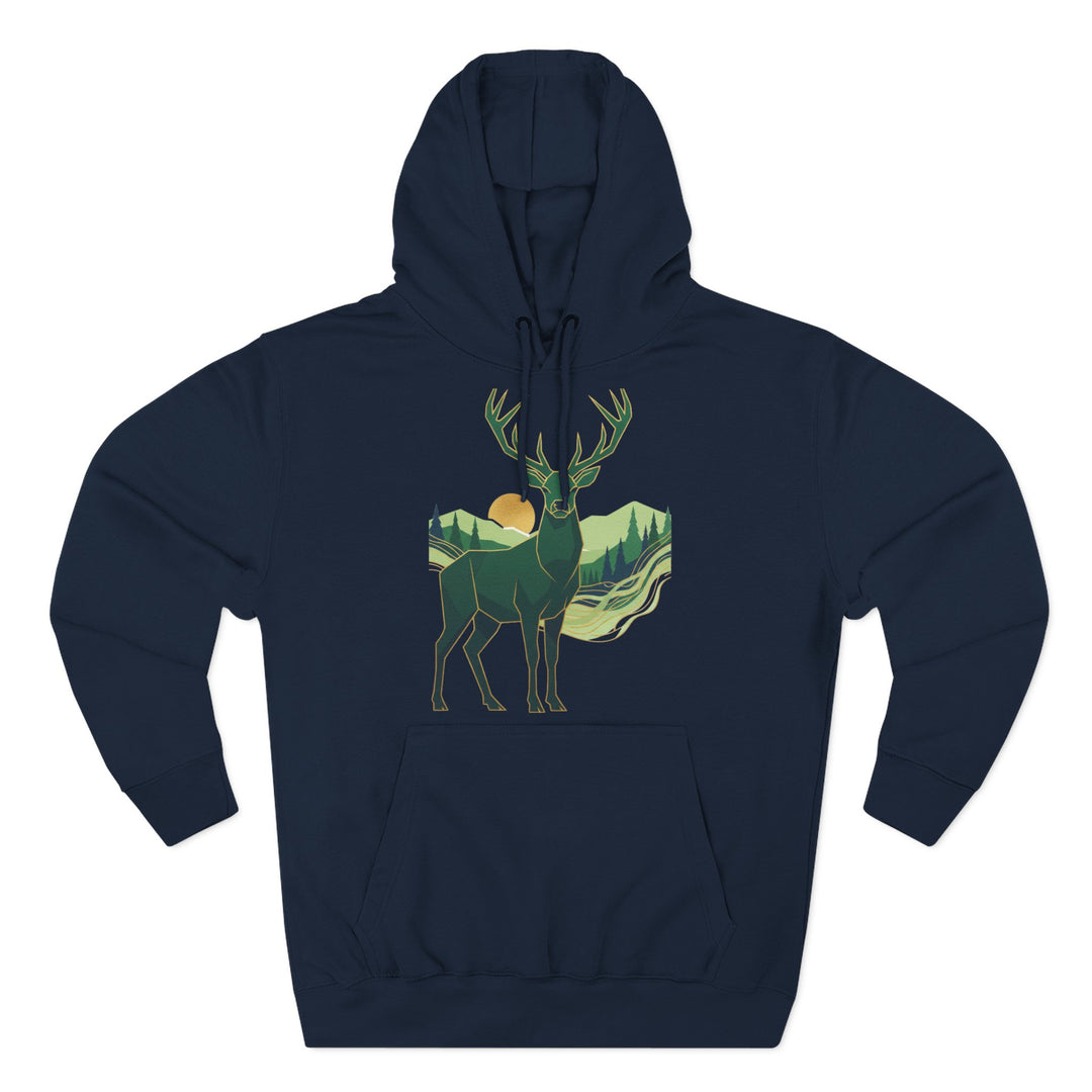Highland Stag Heritage Hoodie — British Countryside Graphic