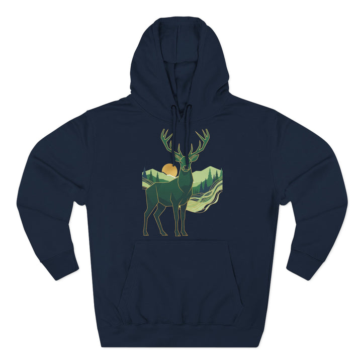 Highland Stag Heritage Hoodie — British Countryside Graphic