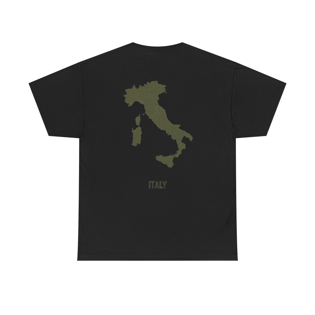 Italy Map Tee — GALLUS Logo Casual Cotton T-Shirt