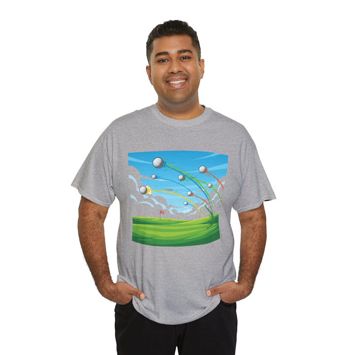 Golf Ball Flight T-Shirt | Golf Graphic Tee