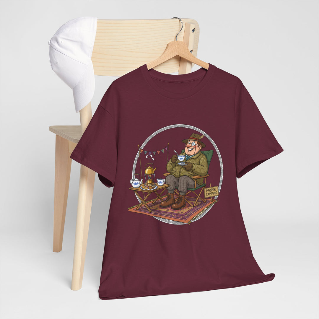 Retro Camping Grandpa Gift T-Shirt — Vintage Mountain Adventure Tee