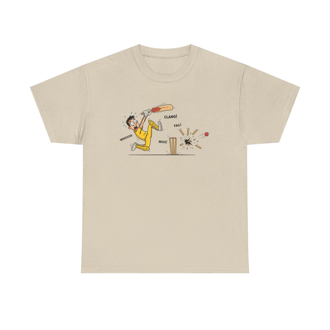 Cricket Batter Cartoon Tee | Cricket T-Shirt