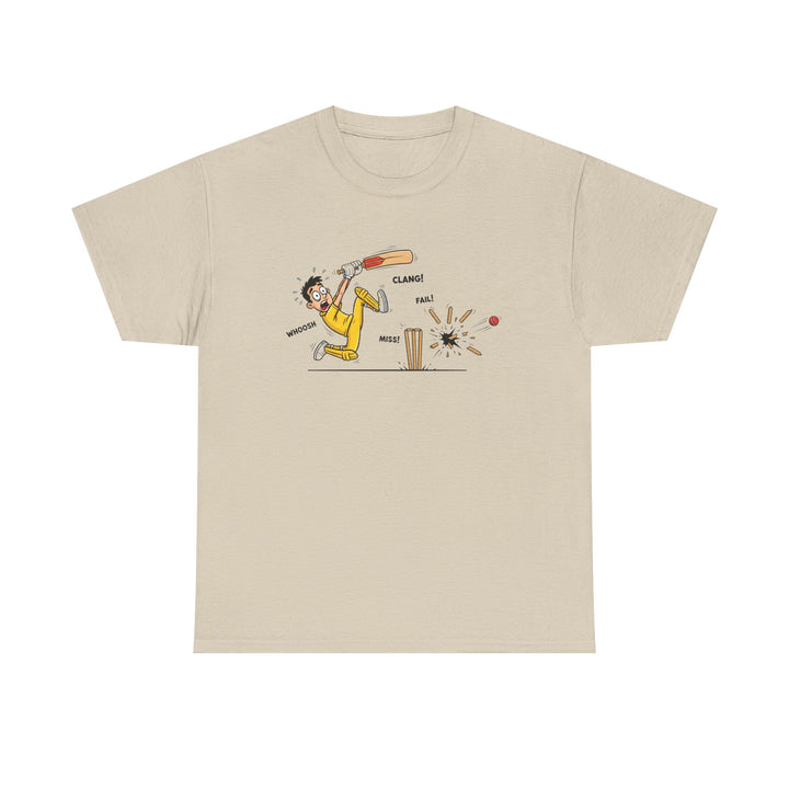 Cricket Batter Cartoon Tee | Cricket T-Shirt