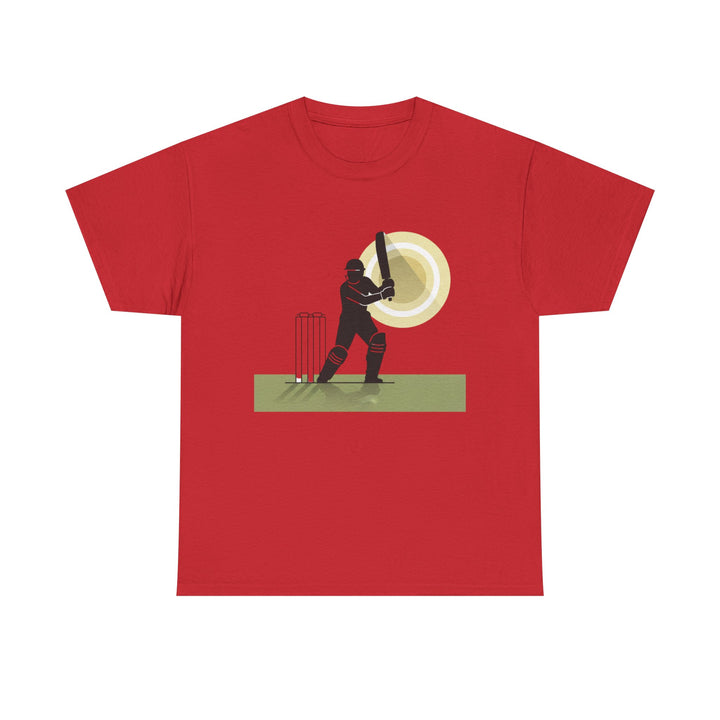 Cricket Player Silhouette T-Shirt