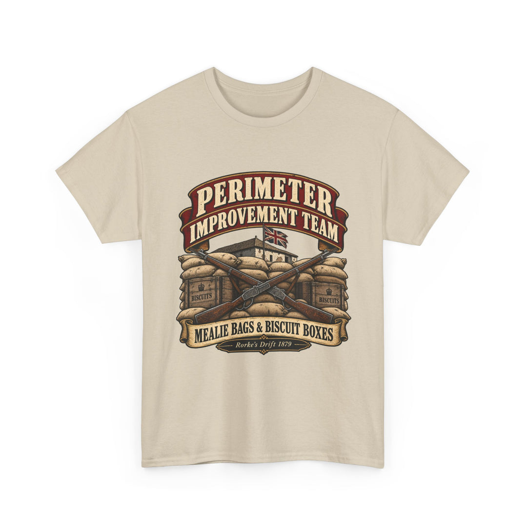 Perimeter Improvement Team T-Shirt — Mealie Bags &amp; Biscuit Boxes Military Humour Tee