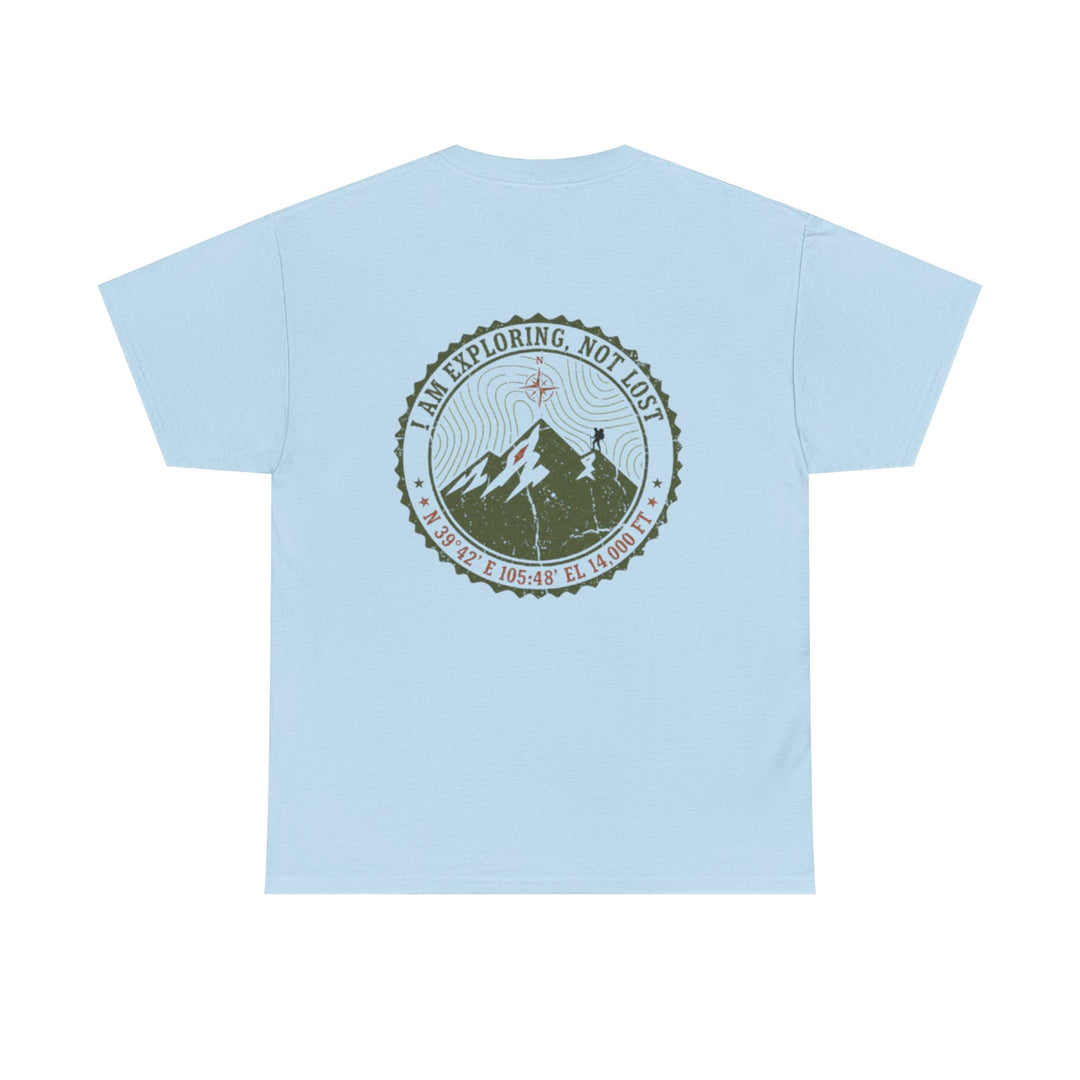 Adventure Logo Tee — "GALLUS" Mountain Badge Shirt (Exploring Not Lost)