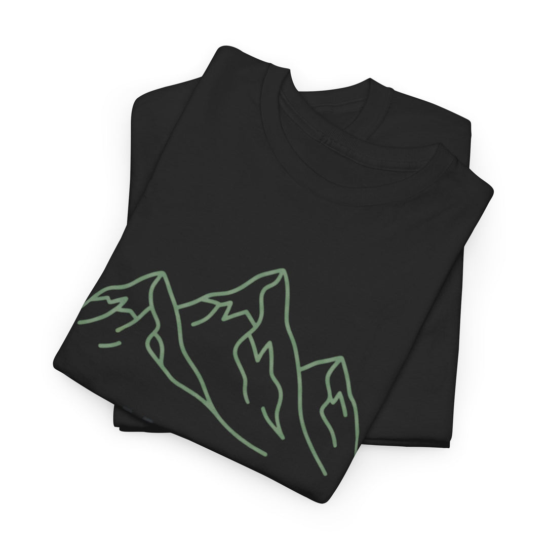 Retro Mountain Quote T-Shirt — Vintage Hiking &amp; Wild Camping Adventure Tee
