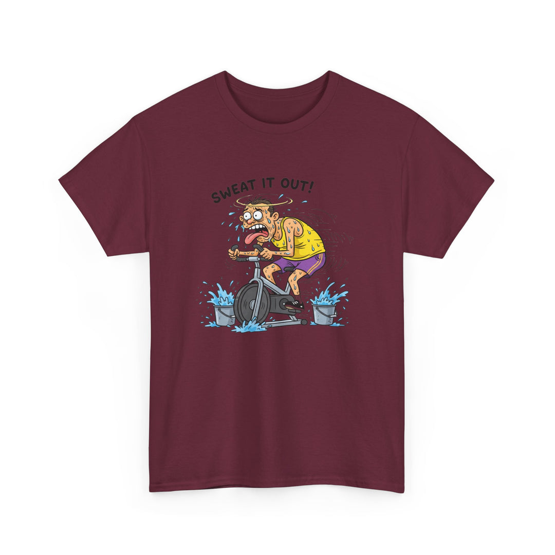 Stay laughing while cycling with the Funny Spin Bike T-Shirt. Comfortable cotton with a witty design, ideal for spin sessions and gym workouts.