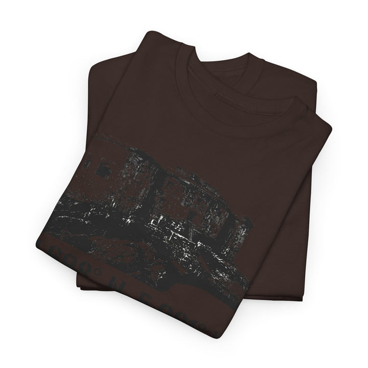 Stack Rock Fort T‑Shirt — Coastal Landmark Graphic Tee