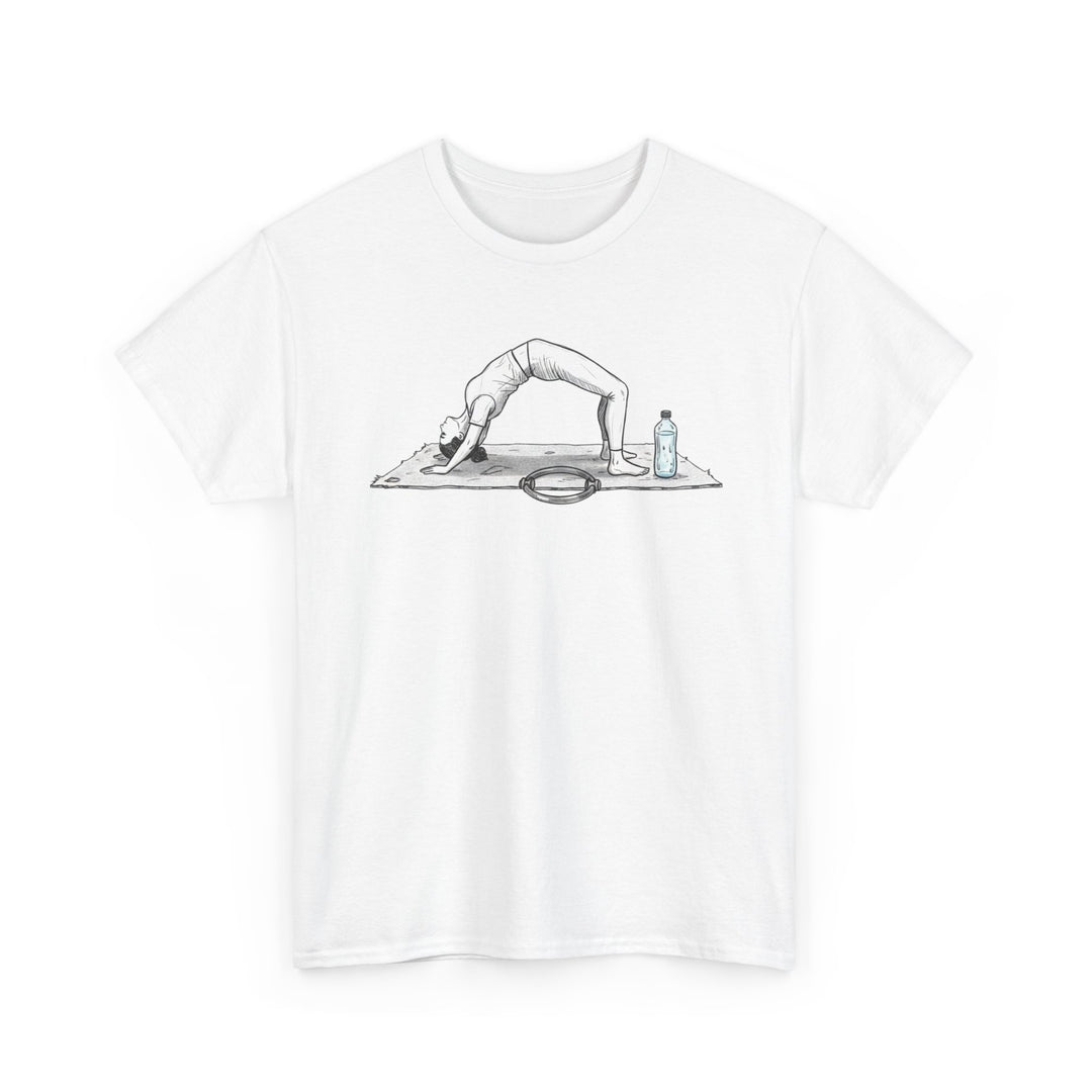 Pilates T‑Shirt – soft, breathable cotton designed for Pilates workouts. Comfortable, flexible, and perfect for reformer classes or everyday activewear.