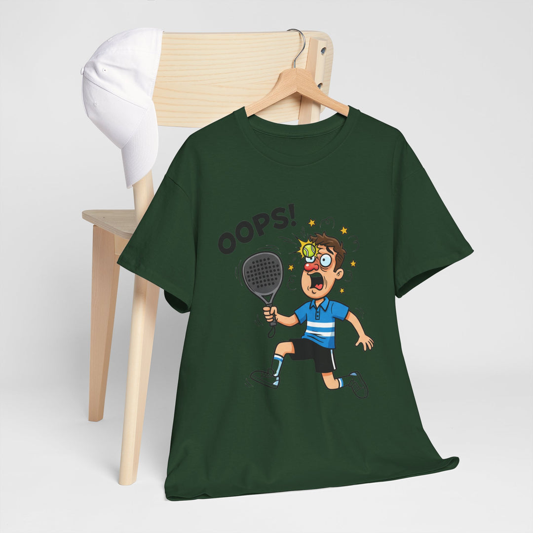 Cartoon Padel Oops! T-Shirt for Players