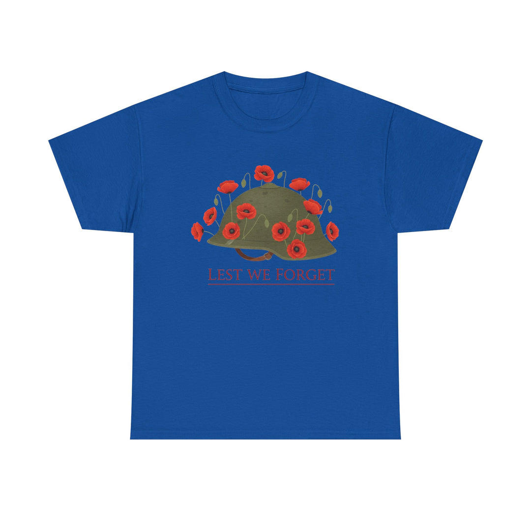 British Army Remembrance Shirt | Lest We Forget Poppy Helmet