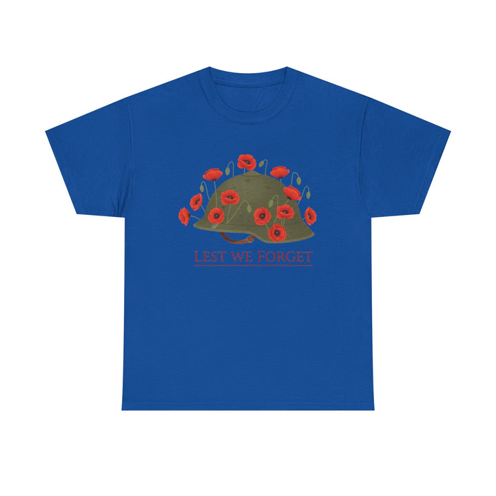 British Army Remembrance Shirt | Lest We Forget Poppy Helmet