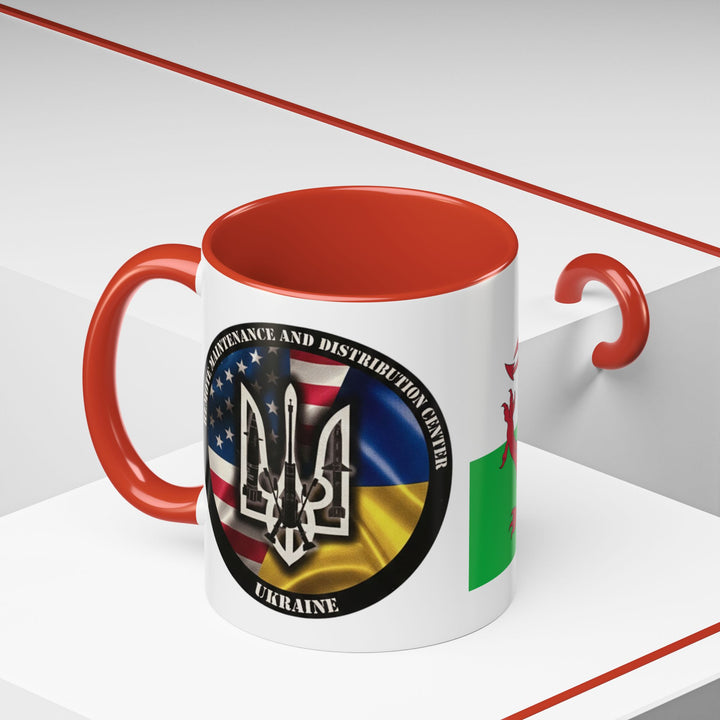 Wales Flag Accent Coffee Mug (11/15oz) – Red Welsh Dragon Tea &amp; Coffee Cup
